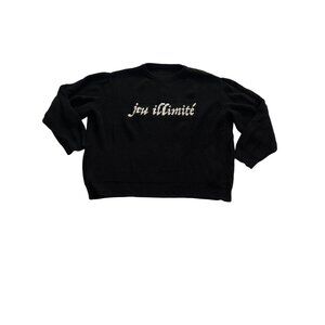Jeu Illimite Logo Sweater in Black White